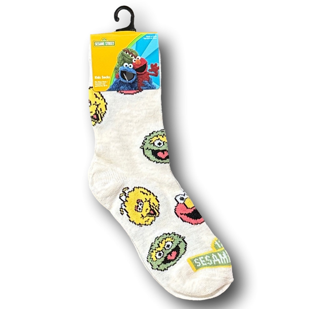 Kids Sesame Street Funny Novelty Crew Socks - NWT